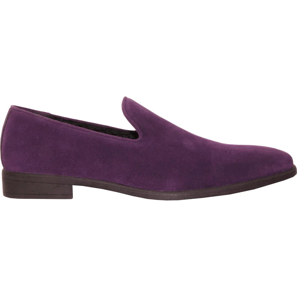 "Chelsea" Purple Suede Tuxedo Shoes Tux-USA