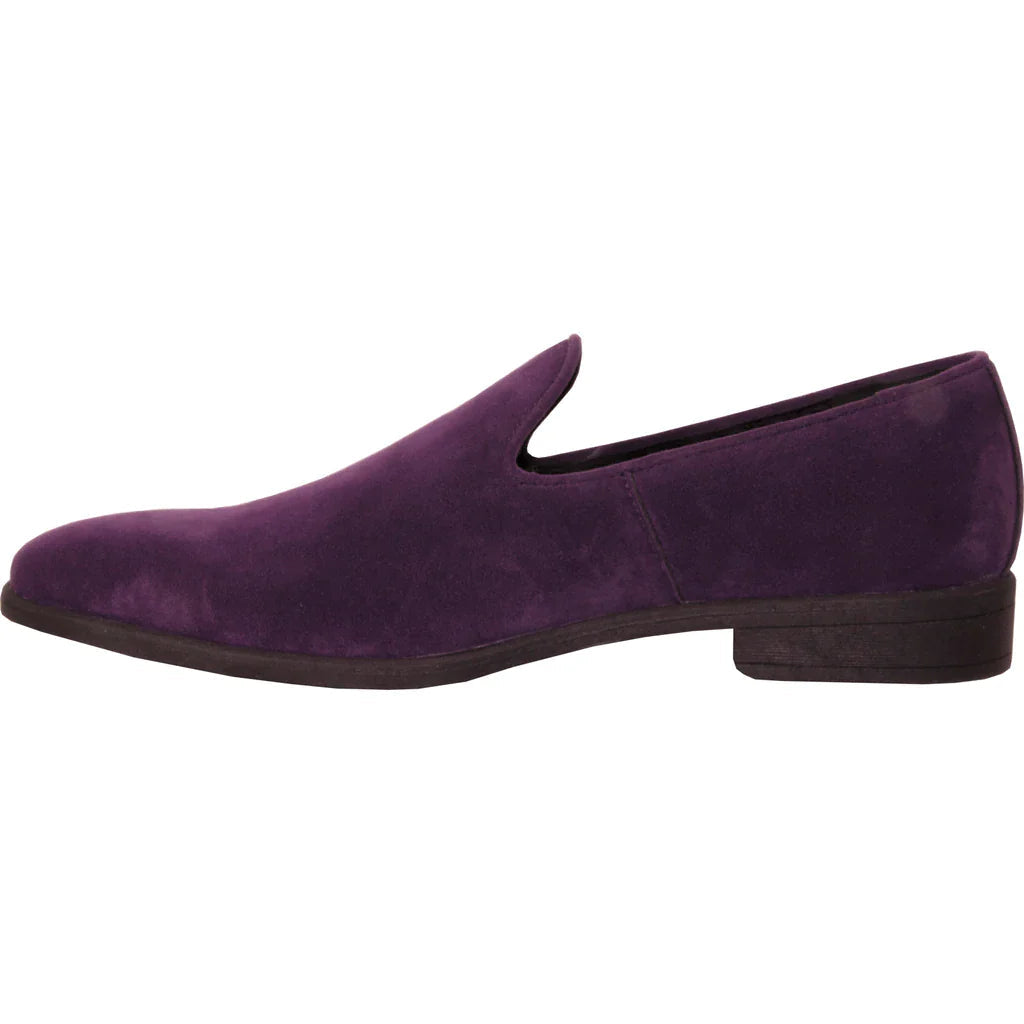 "Chelsea" Purple Suede Tuxedo Shoes Tux-USA