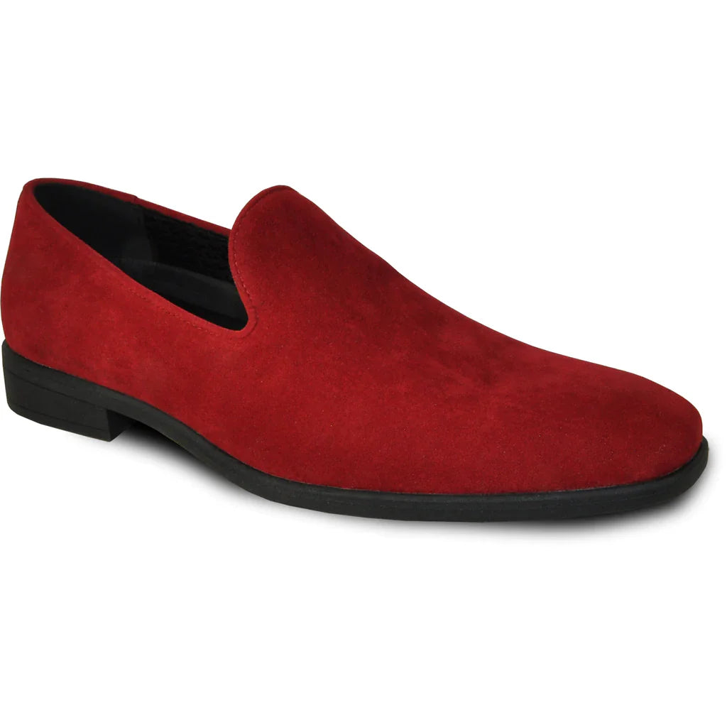 "Chelsea" Red Suede Tuxedo Shoes Tux-USA