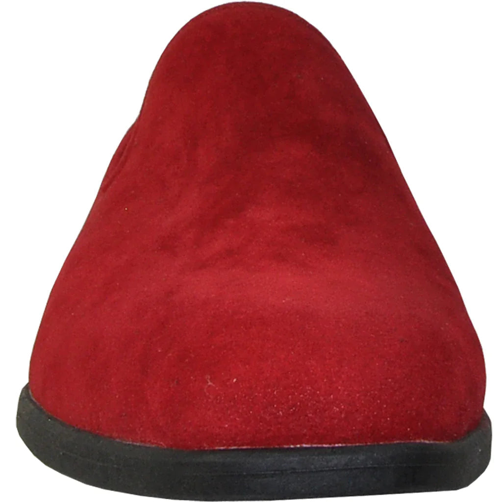 "Chelsea" Red Suede Tuxedo Shoes Tux-USA