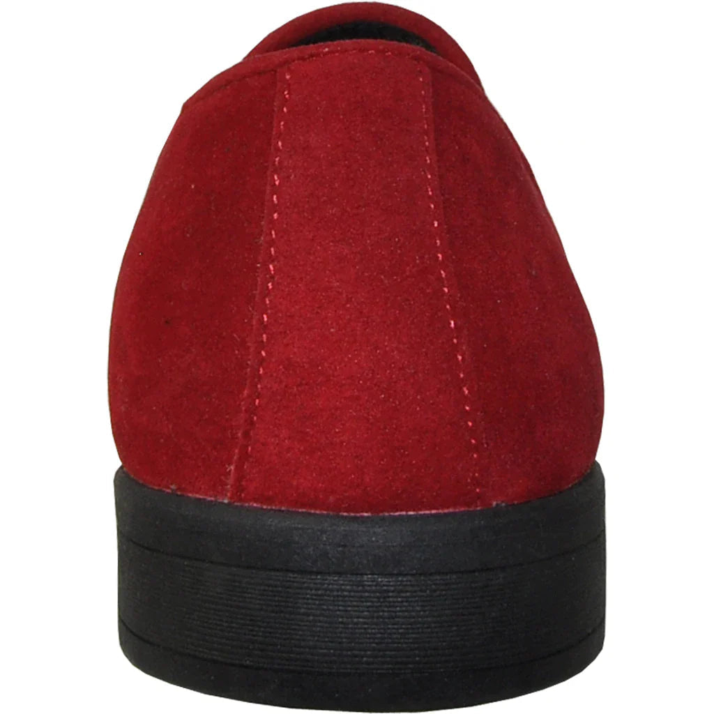 "Chelsea" Red Suede Tuxedo Shoes Tux-USA