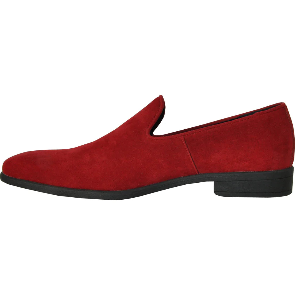 "Chelsea" Red Suede Tuxedo Shoes Tux-USA