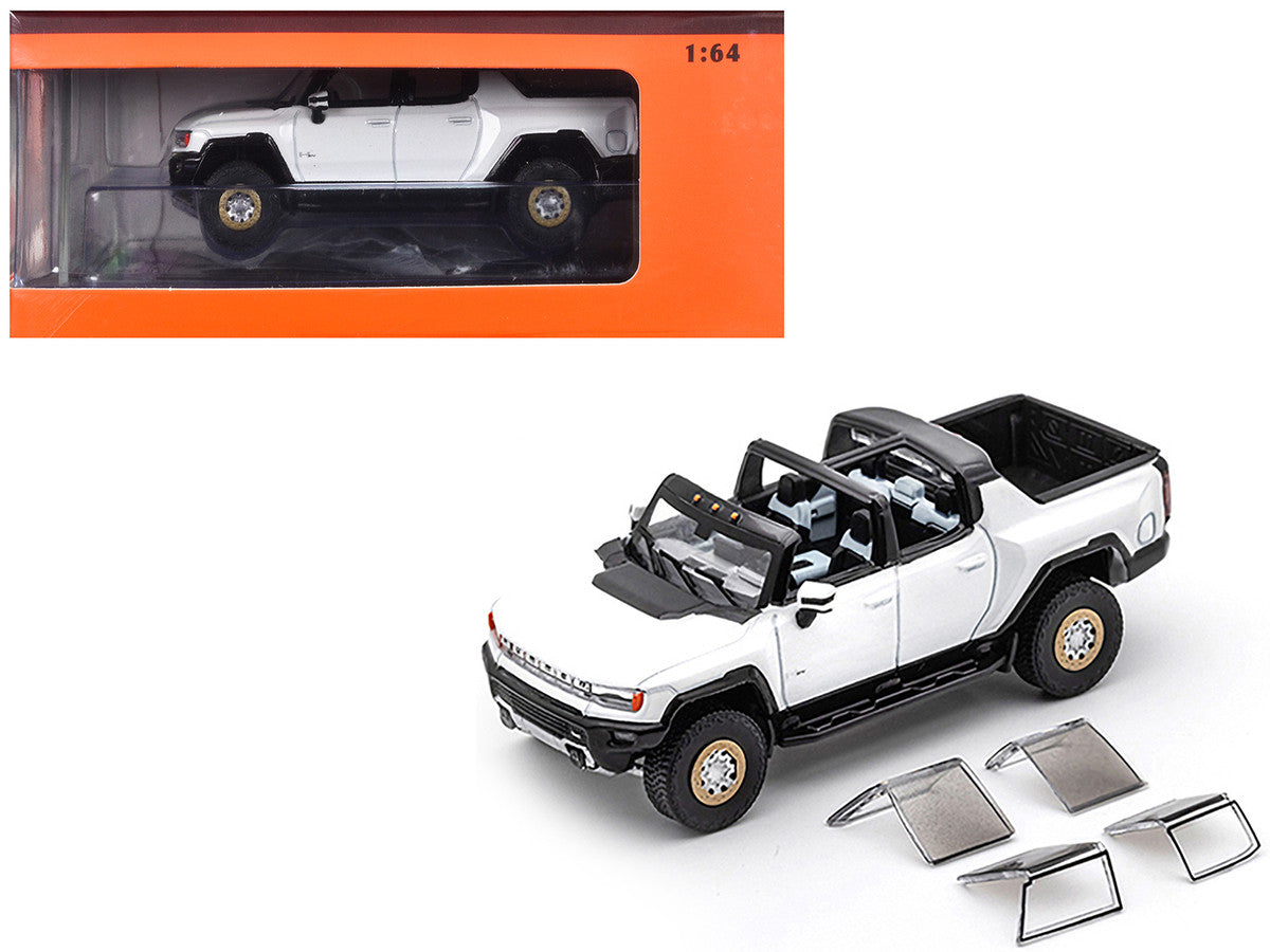 2022 GMC Hummer EV Pickup Truck White 1/64 Diecast Model Car by GCD GCD