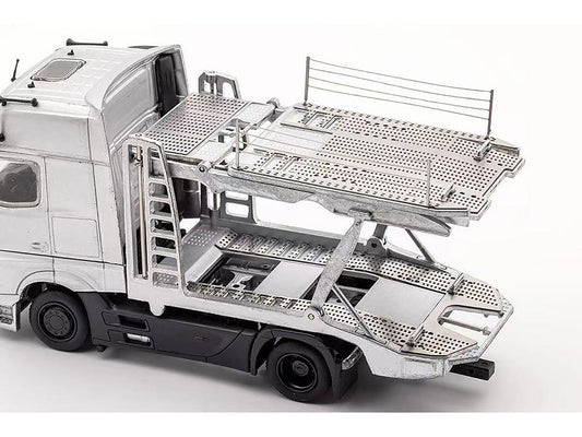 Mercedes-Benz Actros Auto Transporter White 1/64 Diecast Model by GCD GCD