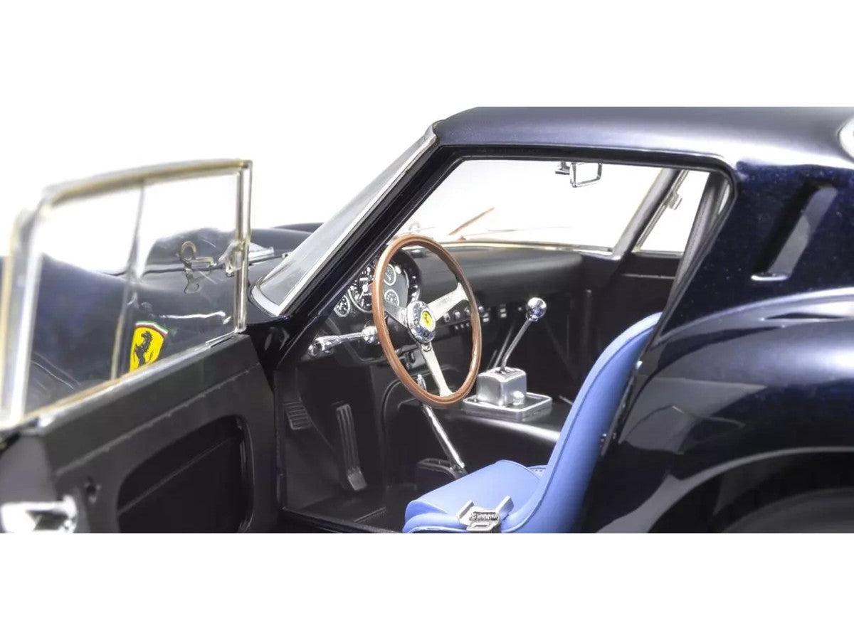 Ferrari 250 GTO Dark Blue Metallic 1/18 Diecast Model Car by Kyosho Kyosho