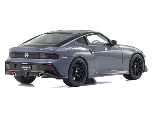 Nissan Fairlady Z NISMO RHD (Right Hand Drive) Gray with Black Top 1/18 Model Car by Kyosho-0