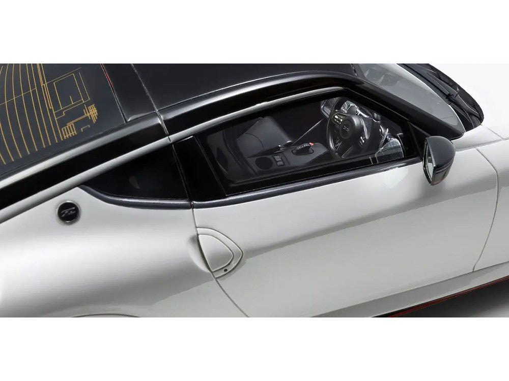 Nissan Fairlady Z NISMO RHD (Right Hand Drive) White with Black Top 1/18 Model Car by Kyosho Kyosho