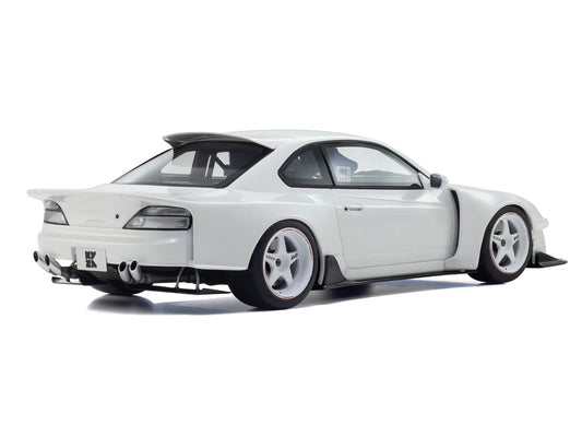 Nissan Silvia (S15) "Khyzyl Saleem" White 1/18 Model Car by Kyosho-1