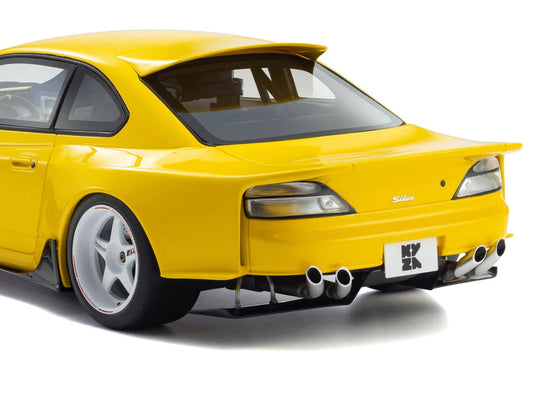 Nissan Silvia (S15) "Khyzyl Saleem" Yellow 1/18 Model Car by Kyosho Kyosho