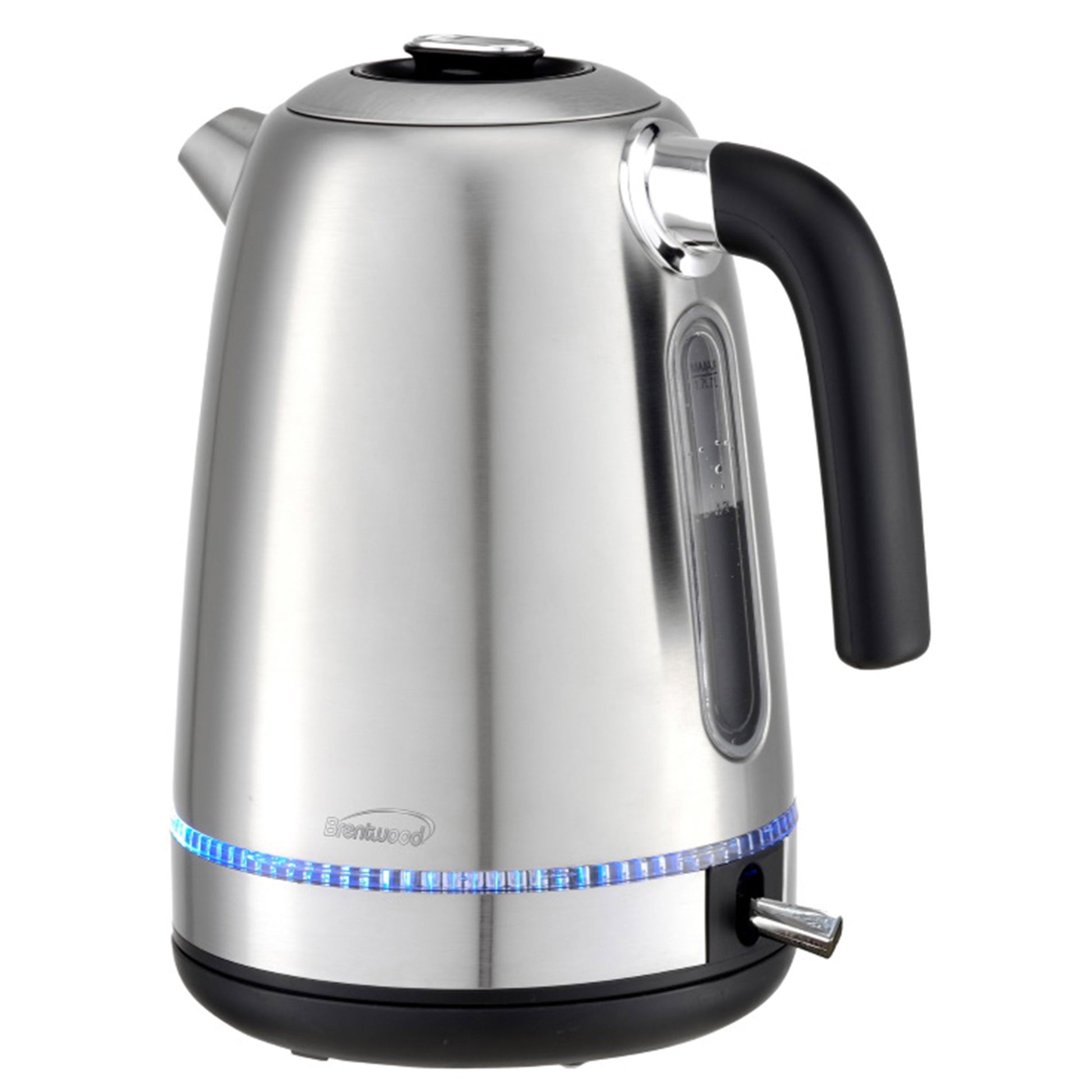 Brentwood 1500 Watt Stainless Steel 1.7 Liter Cordless Electric Kettle in Silver W2B
