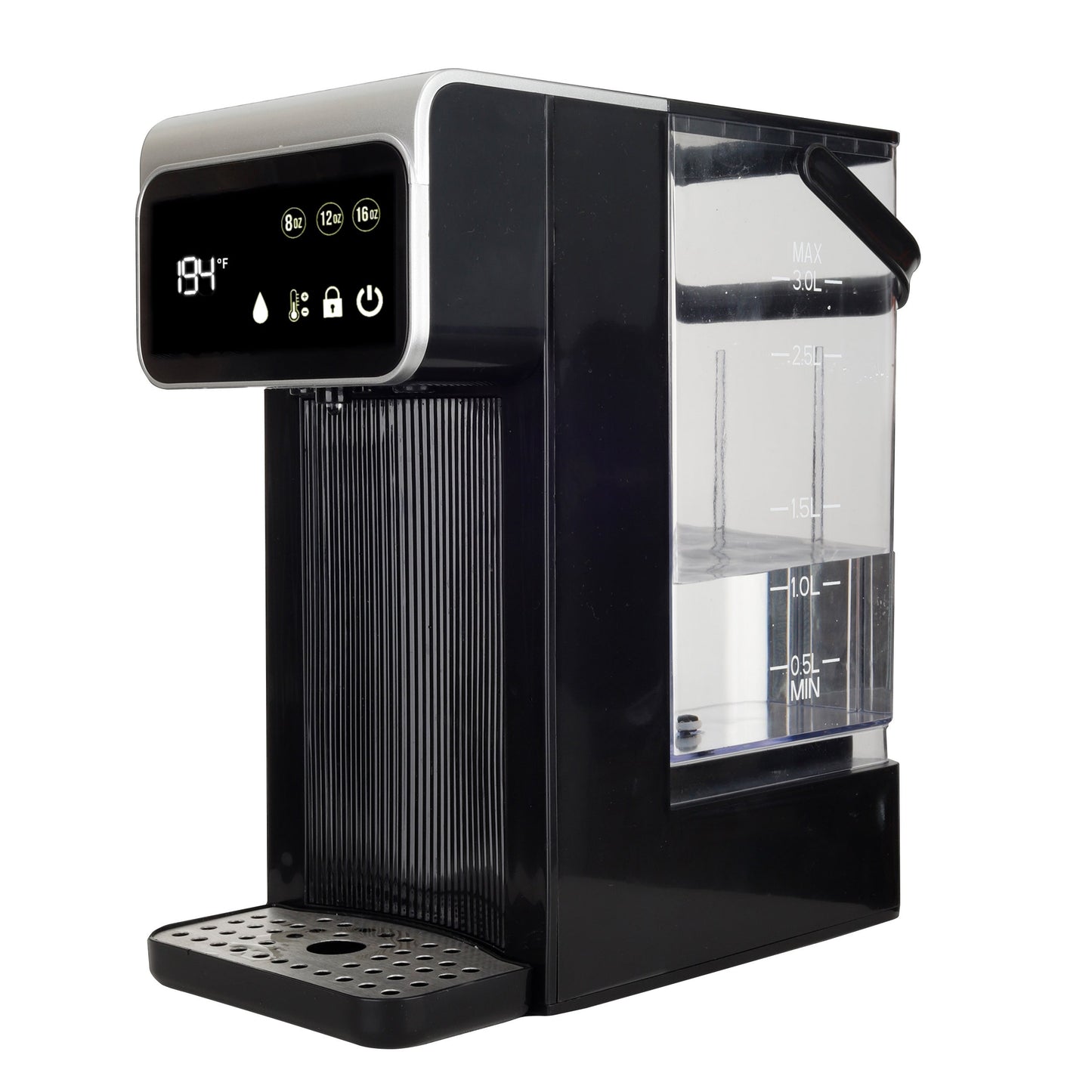 Brentwood 3-Liter 1800w Digital Instant Hot Water Dispenser in Black with 7 Temperature Presets W2B