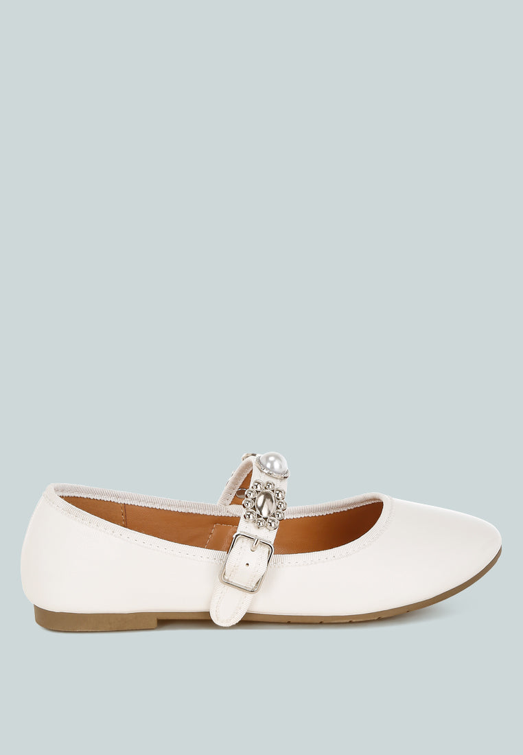 Kavana Charms Embellished Flat Mary Janes London Rag