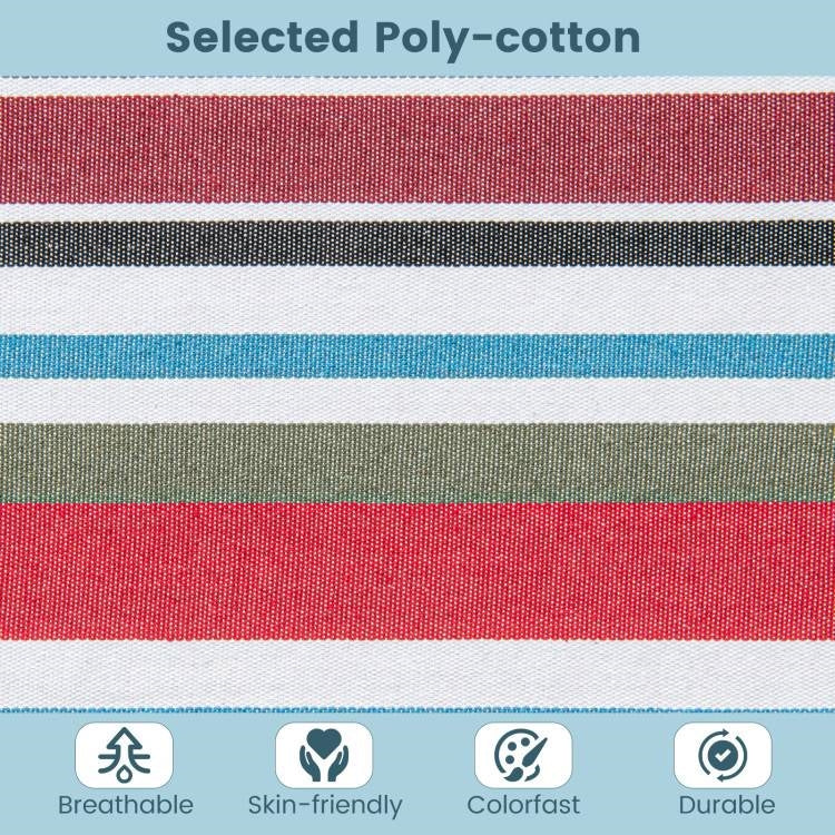 Portable Poly-Cotton Hammock with Stand and Carrying Case FastFurnishings