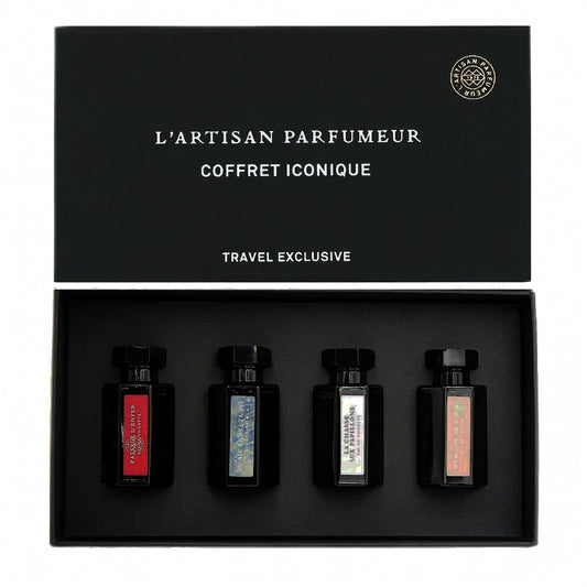 L'artisan parfumeur 4 * 5 ml mini set: passage d'enfer eau de toilette + un air de bretagne eau de parfum + la chasse aux papillions eau de toilette + memoire de roses eau de parfum W2B