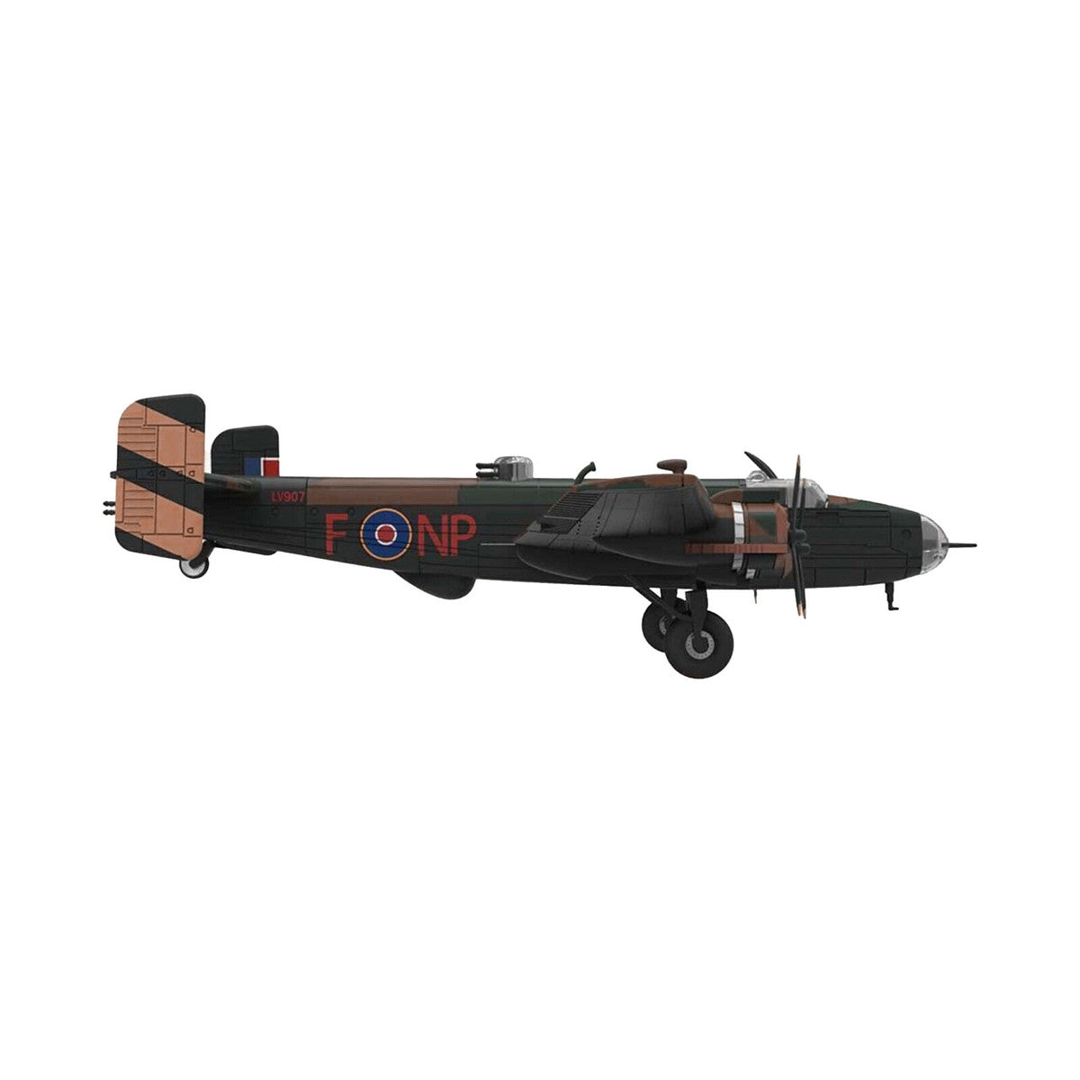 Handley Page Halifax B.MK III Bomber Aircraft "No. 158 Squadron RAF Lissett Yorkshire" Royal Air Force (1944) "Planes of World War II" Series 1/144 Diecast Model Airplane by Luppa Luppa