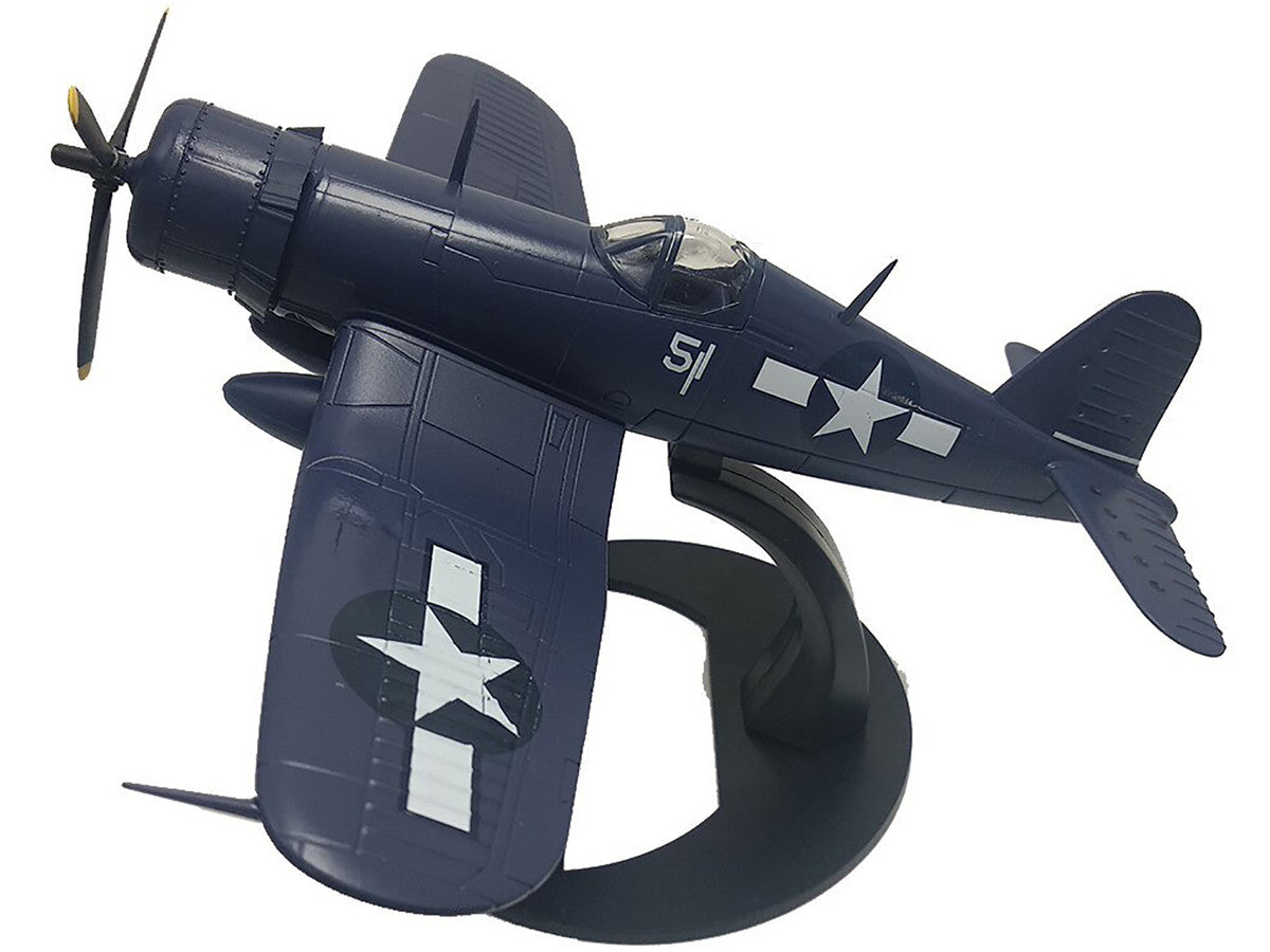 Vought F4U-1D Corsair Fighter Aircraft "Robert Wade VMF-323 Death Rattlers Yontan Airfield Okinawa" (1945) United States Marine Corps "Planes of World War II" Series 1/72 Diecast Model Airplane by Luppa Luppa
