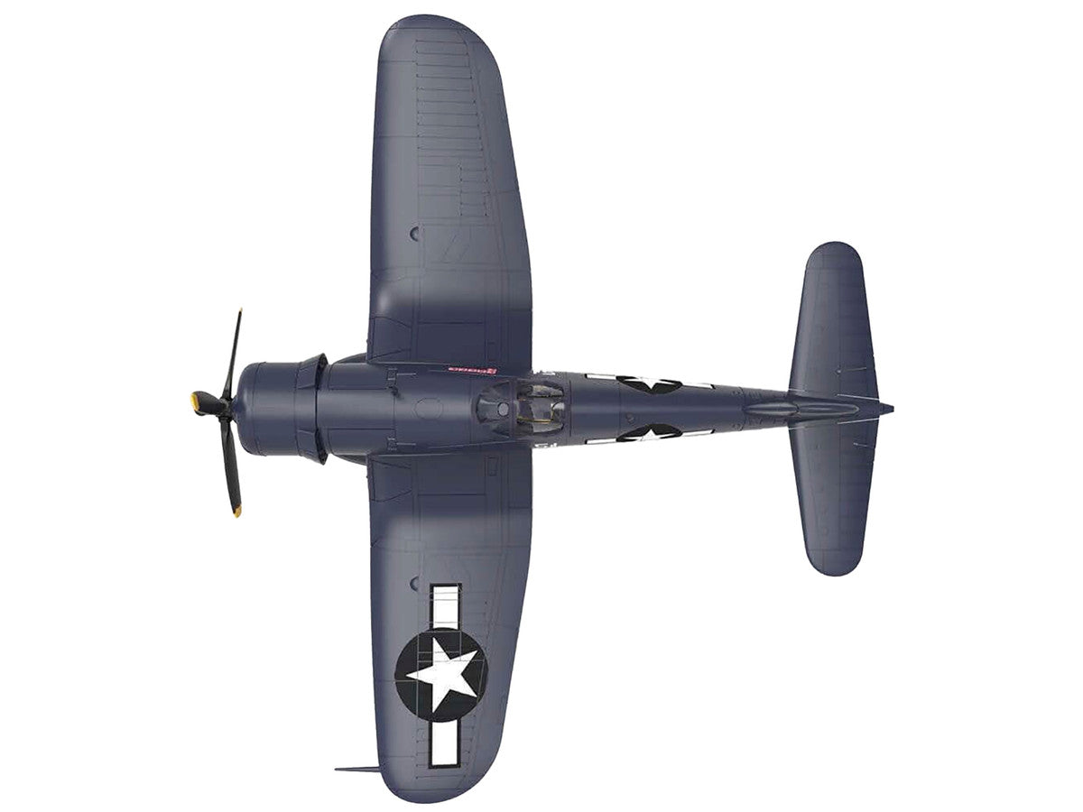 Vought F4U-1D Corsair Fighter Aircraft "Robert Wade VMF-323 Death Rattlers Yontan Airfield Okinawa" (1945) United States Marine Corps "Planes of World War II" Series 1/72 Diecast Model Airplane by Luppa Luppa