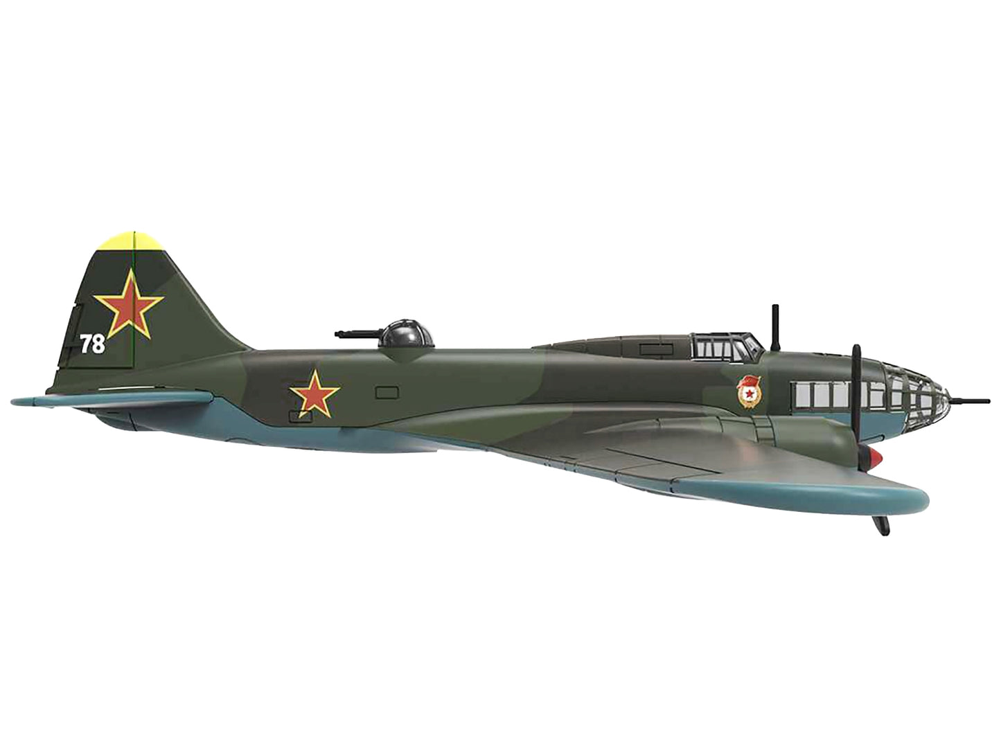 Ilyushin IL-4 Bomber Aircraft "Soviet Baltic Fleet Guards Regiment" (1942) "Planes of World War II" Series 1/144 Diecast Model Airplane by Luppa