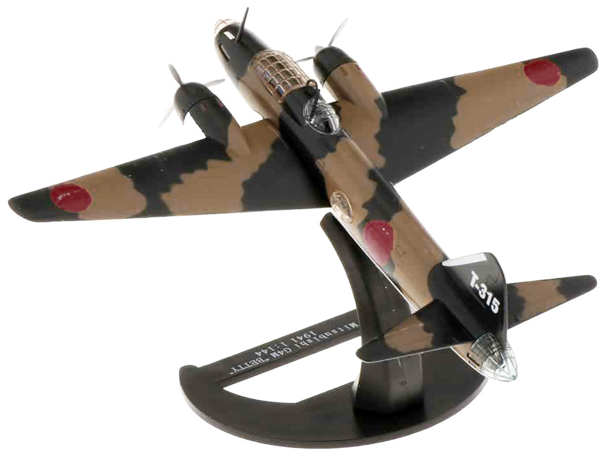Mitsubishi G4M Bomber Aircraft "Betty Takao Kokutai Philippines" Imperial Japanese Navy (1941) "Planes of World War II" Series 1/144 Diecast Model Airplane by Luppa Luppa