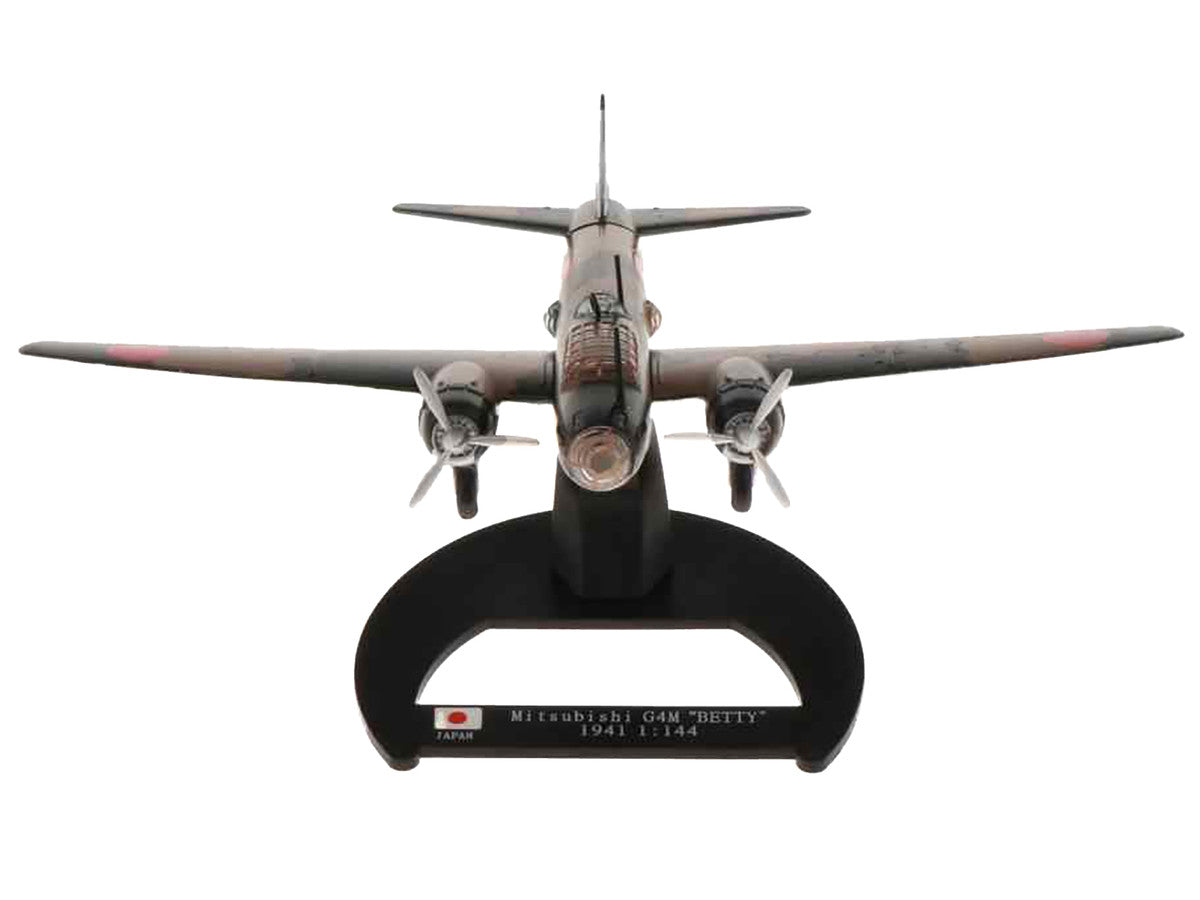 Mitsubishi G4M Bomber Aircraft "Betty Takao Kokutai Philippines" Imperial Japanese Navy (1941) "Planes of World War II" Series 1/144 Diecast Model Airplane by Luppa Luppa