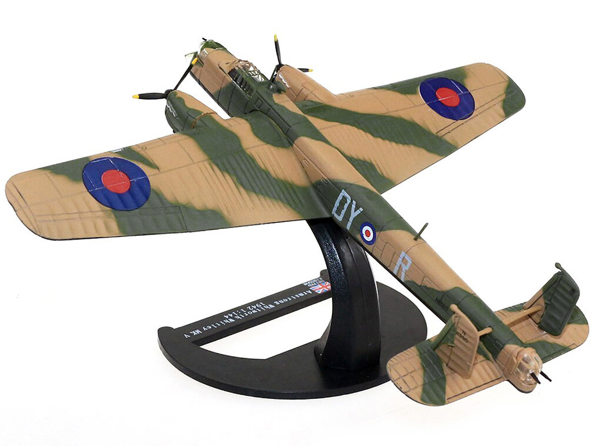 Armstrong Whitworth Whitley Mk.V Bomber Aircraft "No. 102 Squadron RAF Driffield" Royal Air Force (1940) "Planes of World War II" Series 1/144 Diecast Model Airplane by Luppa Luppa