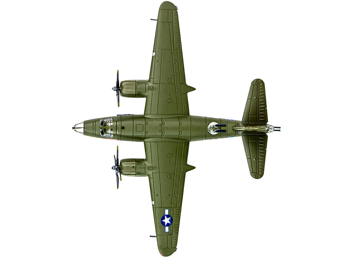 Martin B-26B Marauder Bomber Aircraft "QQQQ 556th Bomb Squadron 387th Bomb Group" United States Army Air Forces (1943) "Planes of World War II" Series 1/144 Diecast Model Airplane by Luppa Luppa