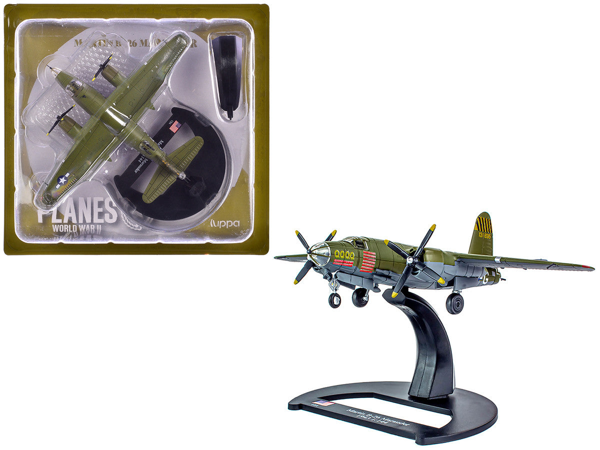 Martin B-26B Marauder Bomber Aircraft "QQQQ 556th Bomb Squadron 387th Bomb Group" United States Army Air Forces (1943) "Planes of World War II" Series 1/144 Diecast Model Airplane by Luppa Luppa