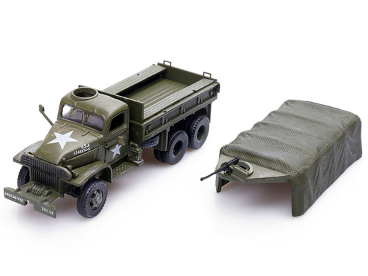 GMC CCKW 353 Truck With Mounted Gun Olive Drab "4148174-S" US Army World War II 1/72 Diecast Model by Legion Legion