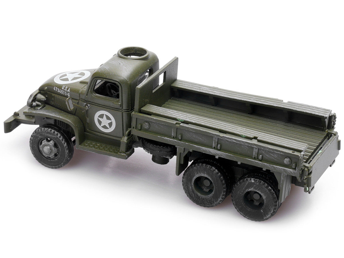 GMC CCKW 353 Truck With Mounted Gun Olive Drab "4734511-S" US Army World War II 1/72 Diecast Model by Legion Legion
