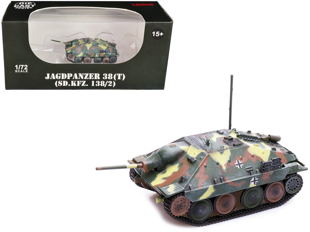 Jagdpanzer 38(T) SD.Kfz. 138/2 Hetzer Tank Destroyer Camouflage "German Army World War II" 1/72 Diecast Model by Legion Legion