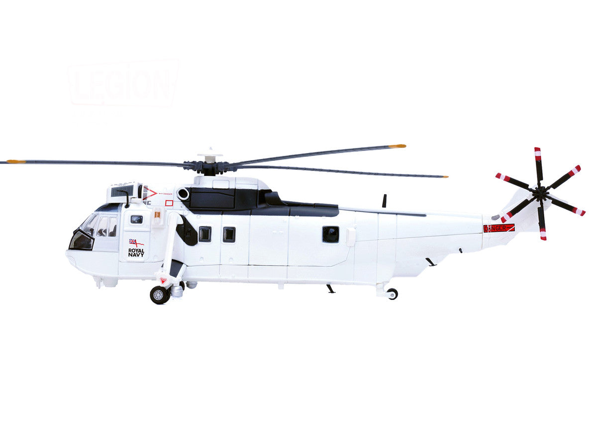 Westland Sea King HC.4 Helicopter "White Livery 845 Naval Air Squadron United Nations Protection Force Bosnia/Croatia" (1995) British Royal Navy 1/72 Diecast Model by Legion-3