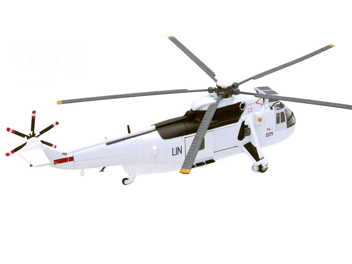 Westland Sea King HC.4 Helicopter "White Livery 845 Naval Air Squadron United Nations Protection Force Bosnia/Croatia" (1995) British Royal Navy 1/72 Diecast Model by Legion-1