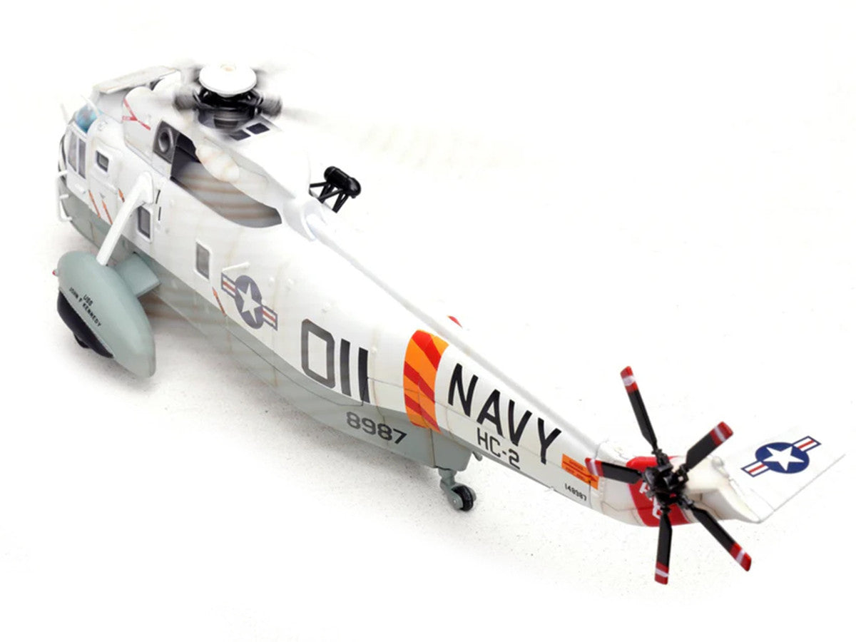 Sikorsky SH-3G Sea King Helicopter "148987/AB 011 Helicopter Combat Support Squadron 2 Fleet Angels USS John F Kennedy (CVA-67)" (1970s) United States Navy 1/72 Diecast Model by Legion-2