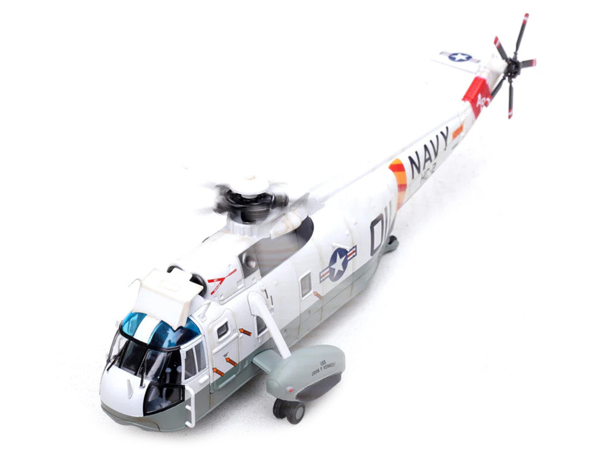 Sikorsky SH-3G Sea King Helicopter "148987/AB 011 Helicopter Combat Support Squadron 2 Fleet Angels USS John F Kennedy (CVA-67)" (1970s) United States Navy 1/72 Diecast Model by Legion-1