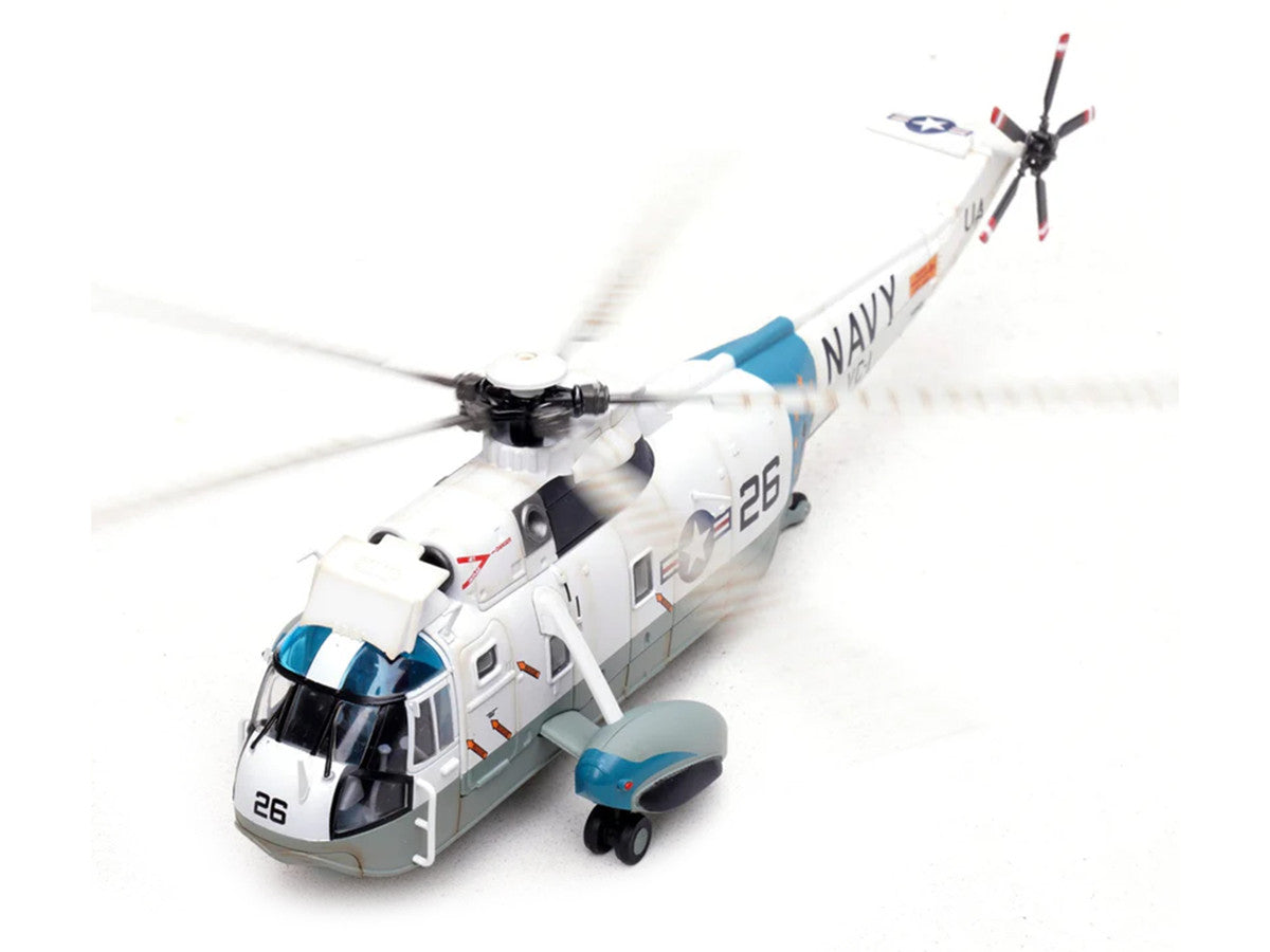 Sikorsky SH-3G Sea King Helicopter "149925/UA 26 Fleet Composite Squadron 1 Blue Alii NAS Barbers Point Hawaii" (1970s) United States Navy 1/72 Diecast Model by Legion-1
