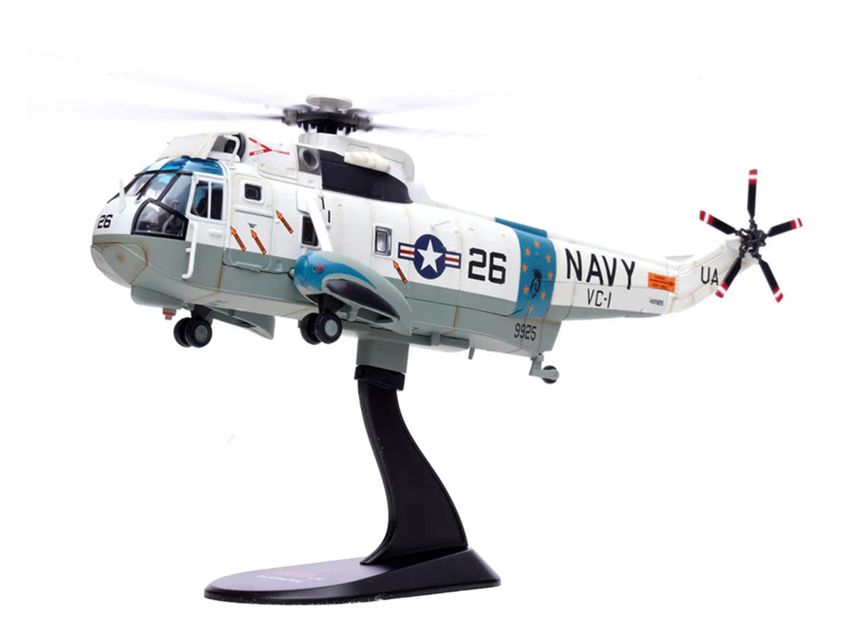 Sikorsky SH-3G Sea King Helicopter "149925/UA 26 Fleet Composite Squadron 1 Blue Alii NAS Barbers Point Hawaii" (1970s) United States Navy 1/72 Diecast Model by Legion-2
