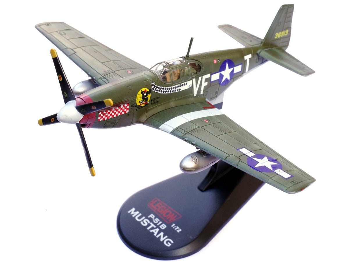 North American P-51B Mustang Aircraft "Shangri-La 336th Fighter Squadron 4th Fighter Group" (1944) United States Army Air Forces 1/72 Diecast Model Airplane by Legion Legion