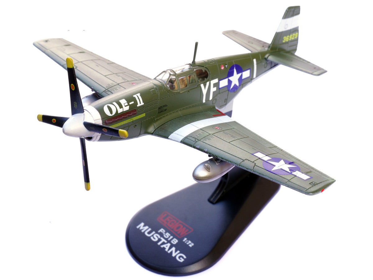 North American P-51B Mustang Aircraft "Ole-II 358th Fighter Squadron 355th Fighter Group Steeple Morden Strafers" (1944) United States Army Air Forces 1/72 Diecast Model Airplane by Legion Legion
