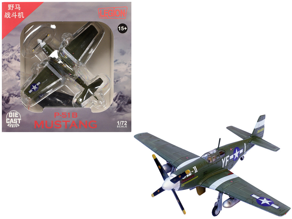 North American P-51B Mustang Aircraft "Ole-II 358th Fighter Squadron 355th Fighter Group Steeple Morden Strafers" (1944) United States Army Air Forces 1/72 Diecast Model Airplane by Legion Legion