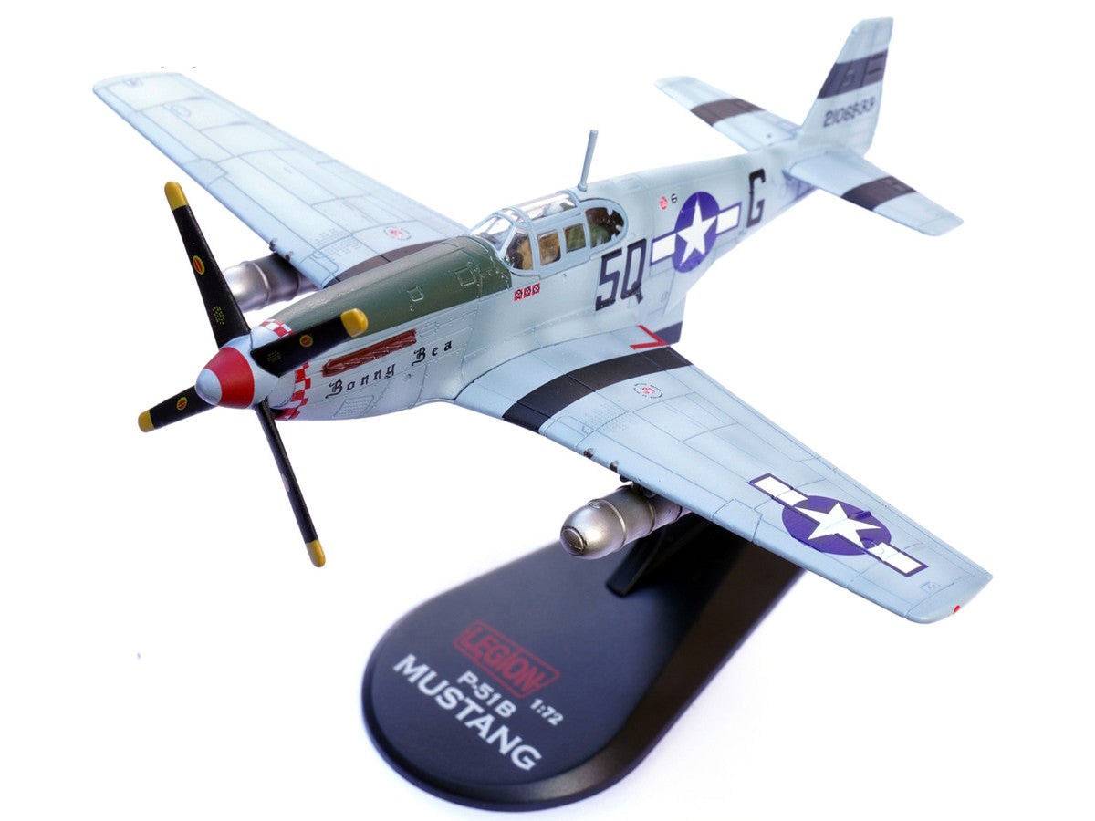 North American P-51B Mustang Aircraft "Bonny Bea 504th Fighter Squadron 339th Fighter Group" (1944) United States Army Air Forces 1/72 Diecast Model Airplane by Legion Legion