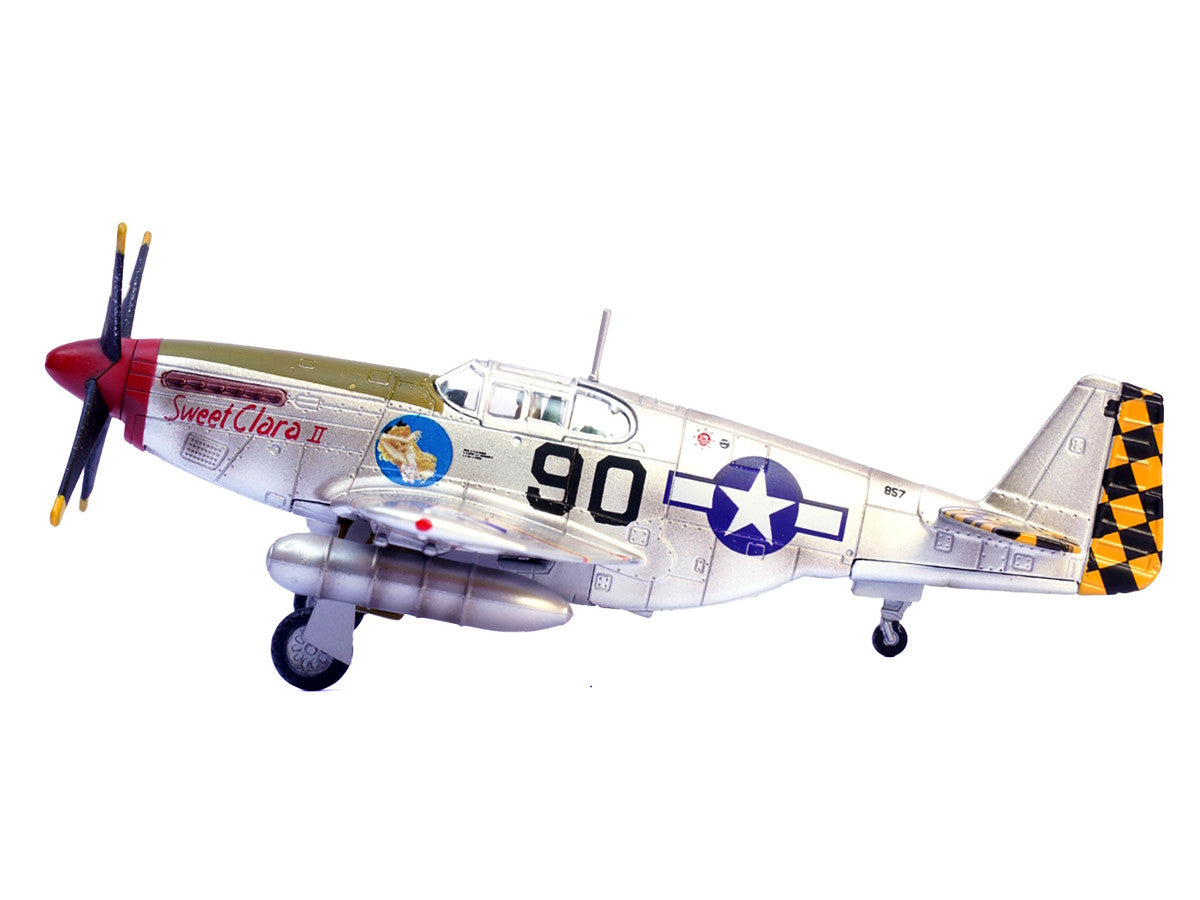 North American P-51B Mustang Aircraft "Sweet Clara II 319th Fighter Squadron 325th Fighter Group" (1944) United States Army Air Forces 1/72 Diecast Model Airplane by Legion Legion