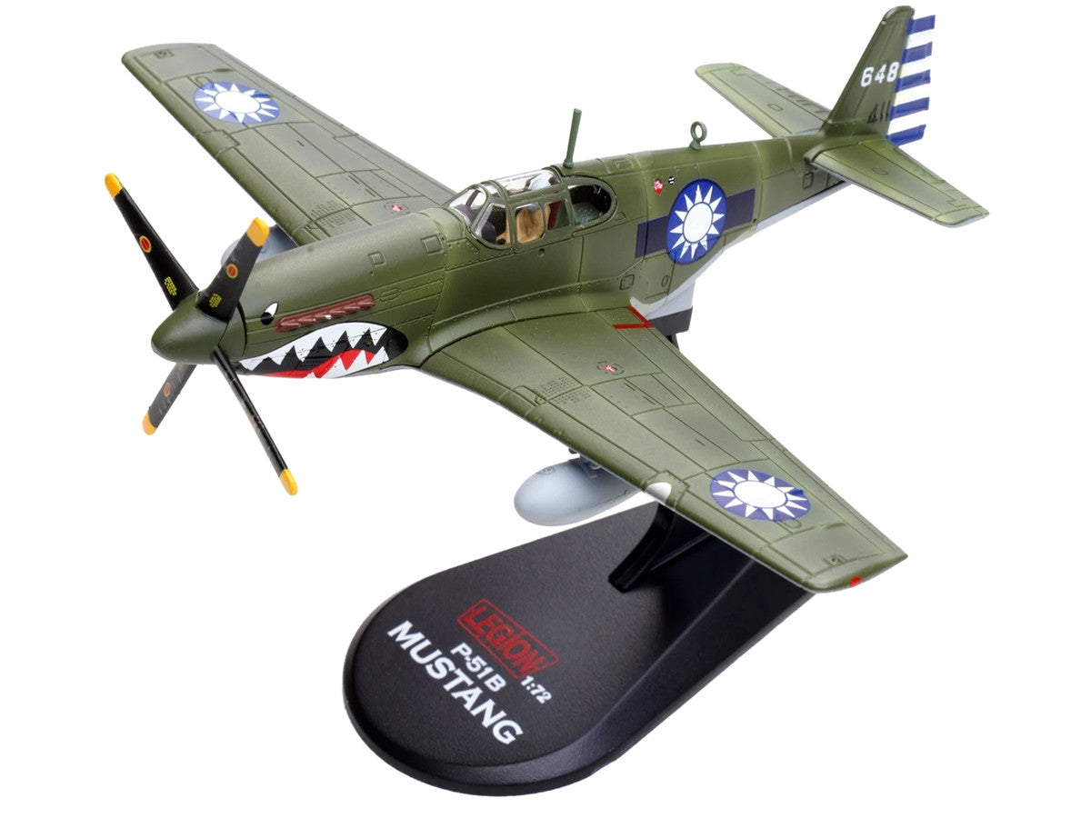 North American P-51C Mustang Aircraft "648 No.32 Squadron" (1945) Chinese Air Force 1/72 Diecast Model Airplane by Legion-4