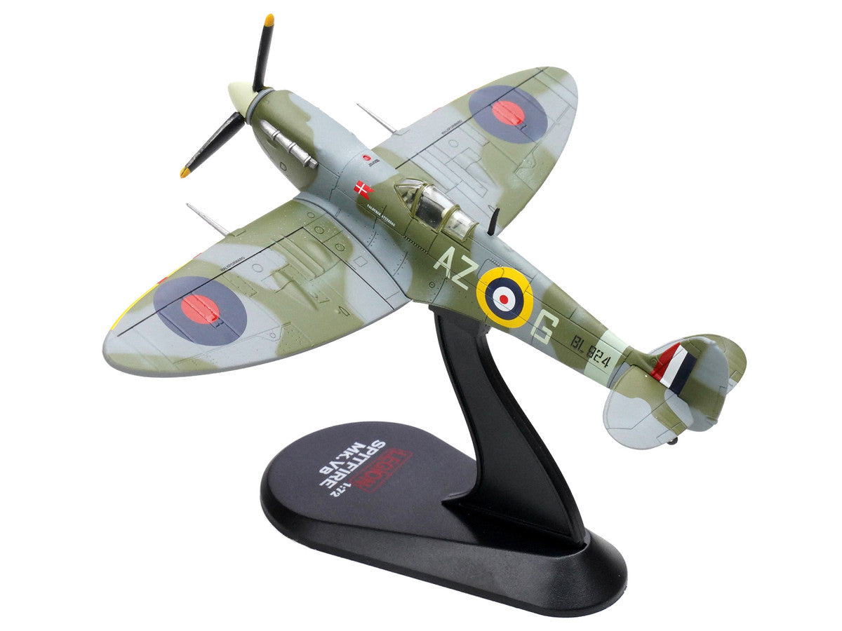 Supermarine Spitfire Mk Vb Fighter Aircraft "BL924 Pilot Officer Aksel Svendsen Danish Presentation Spitfire Valdemar Atterdag No. 234 Madras Presidency Squadron" (1942) Royal Air Force 1/72 Diecast Model by Legion-0