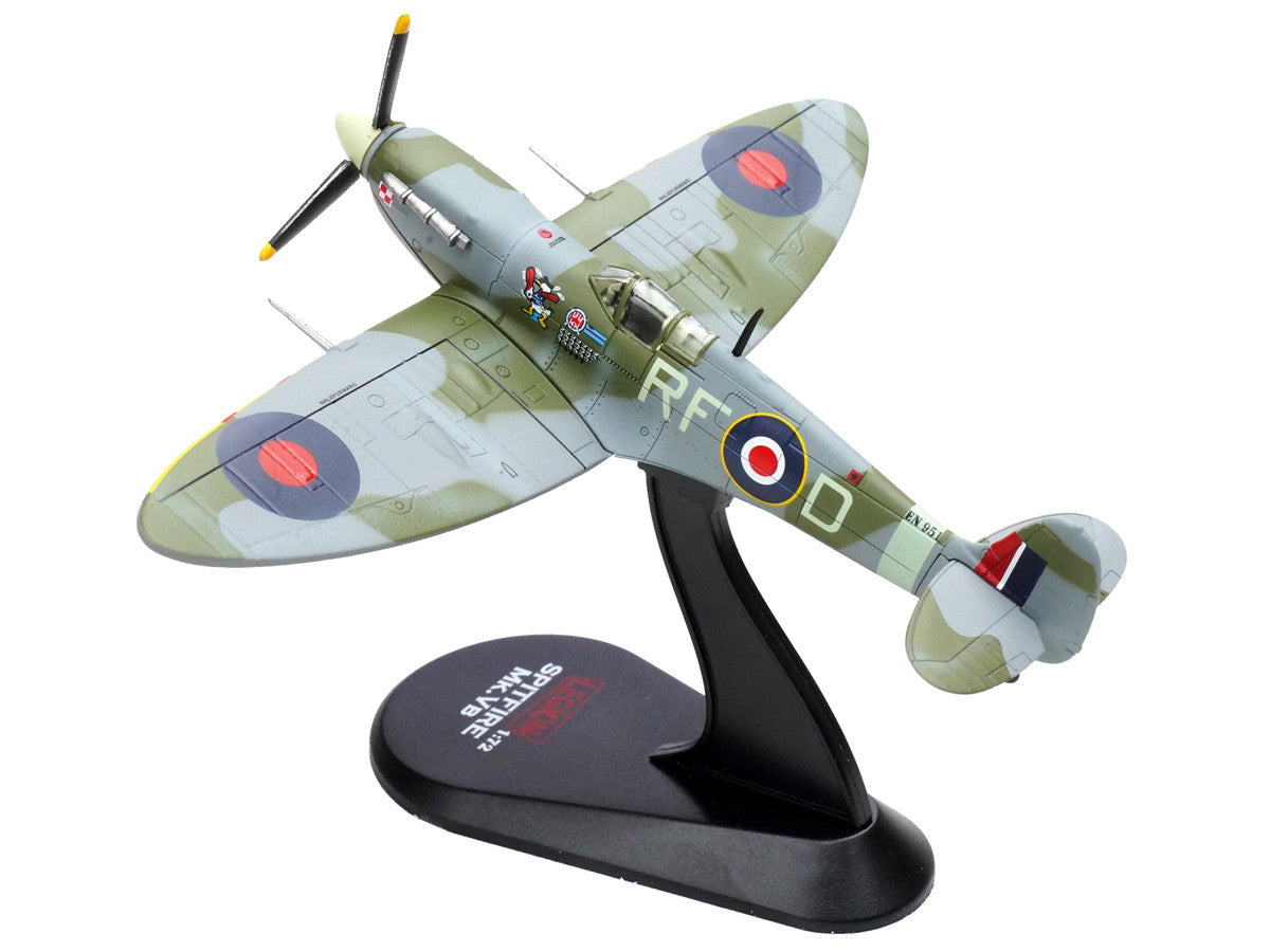 Supermarine Spitfire Mk Vb Fighter Aircraft "EN951 Ace Jan Zumbach No. 303 Polish Kosciuszko Squadron" (1943) Royal Air Force 1/72 Diecast Model by Legion Legion