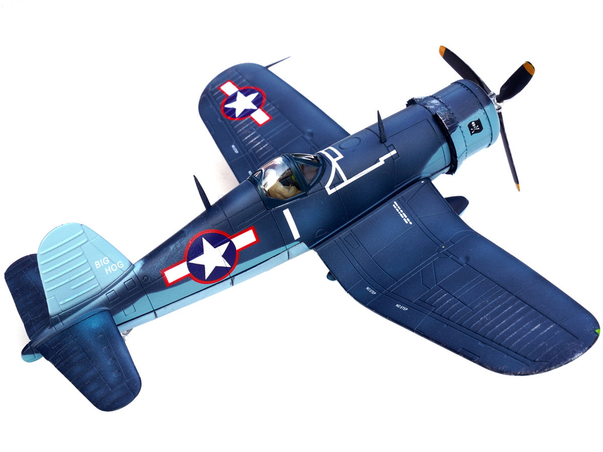 Vought F4U-1A Corsair Fighter Plane "Big Hog" VF-17 "Jolly Rogers" Captain Tommy Blackburn US Navy (1943) 1/72 Diecast Airplane Model by Legion Legion