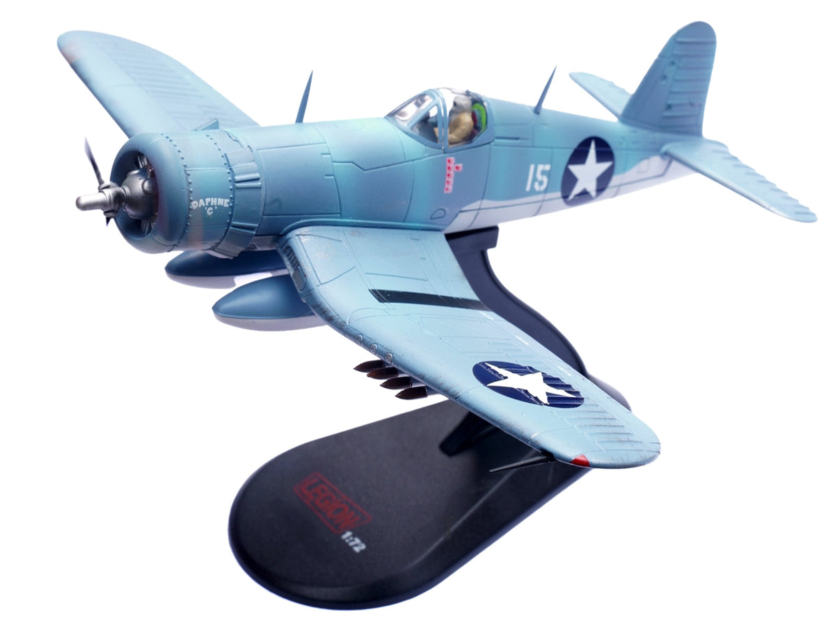 Vought F4U-1 Corsair Fighter Plane "Daphne 'C' 2nd Lt. James N. Cupp VMF-213 Hell Hawks Guadalcanal" (1943) United States Marines 1/72 Diecast Model Airplane by Legion W2B