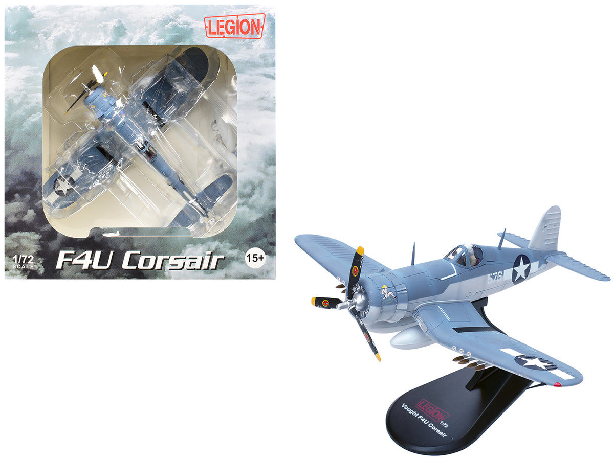 Vought F4U-1A Corsair Fighter Aircraft "Marines Dream Capt. Edwin Olander VMF-214 Black Sheep Vella Lavella Solomon Islands" (1943) United States Marine Corps 1/72 Diecast Model by Legion-4