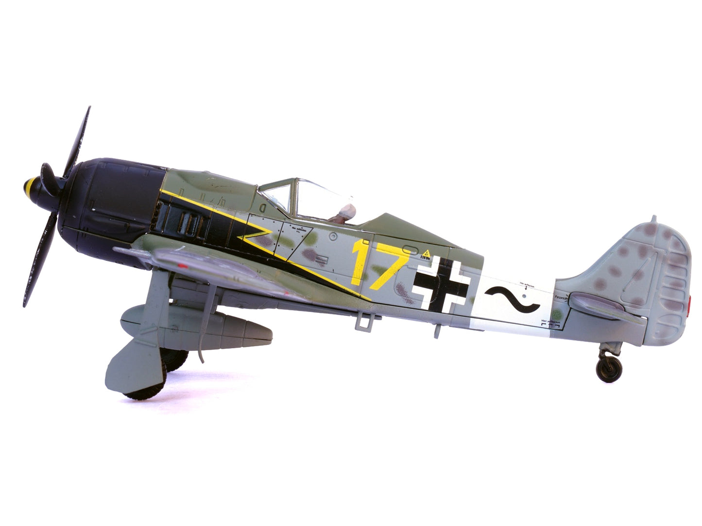 Focke-Wulf Fw 190A Aircraft "Yellow 17 24-Victory Ace Willi Unger 12./JG 3 Udet Germany" (1944) German Luftwaffe 1/72 Diecast Model Airplane by Legion