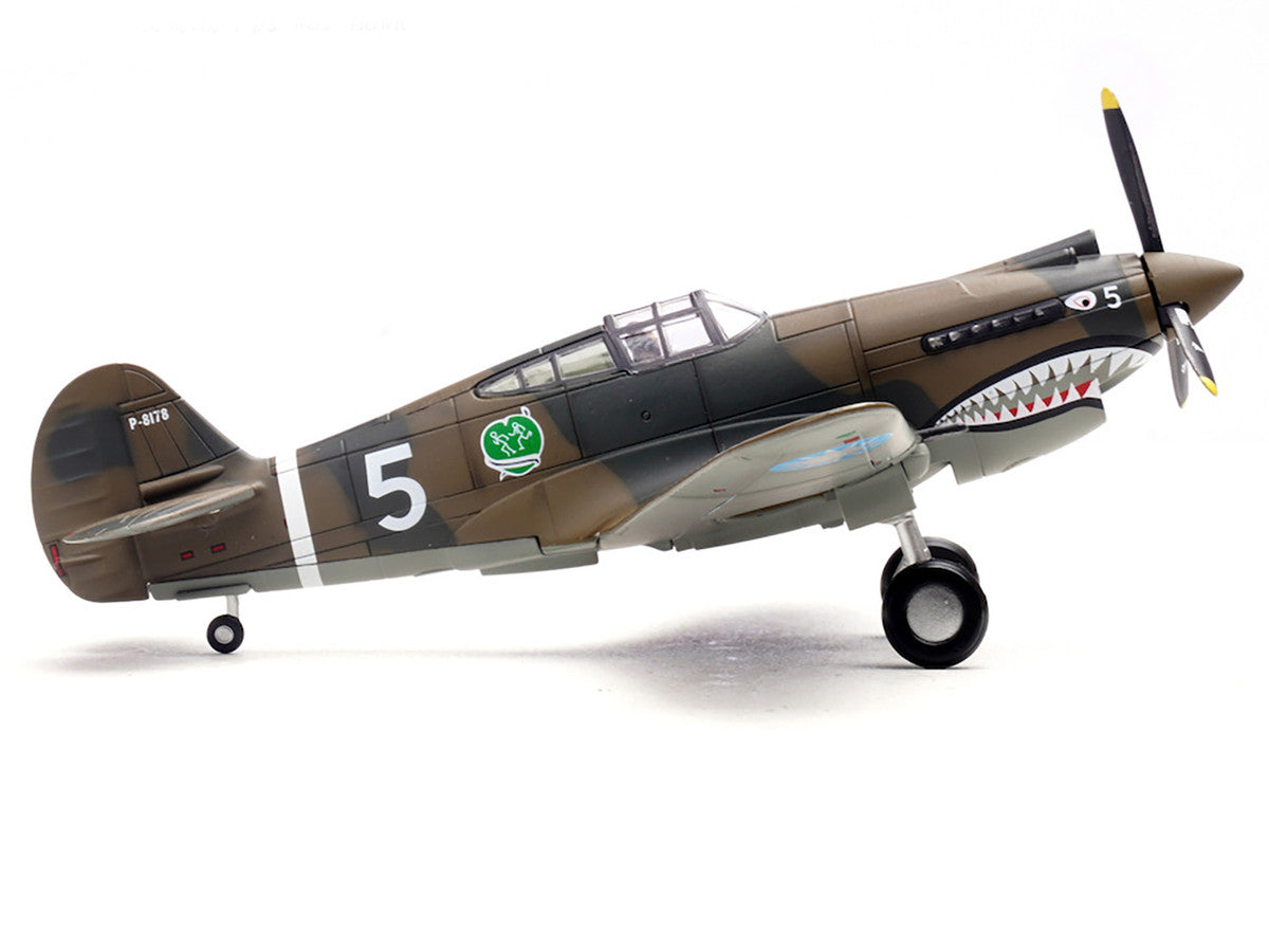 Curtiss P-40B/C Warhawk Fighter Aircraft "White 5 Charles Bond 1st Squadron Flying Tigers Chinese Air Force" (1942) 1st American Volunteer Group 1/72 Diecast Model Airplane by Legion Legion