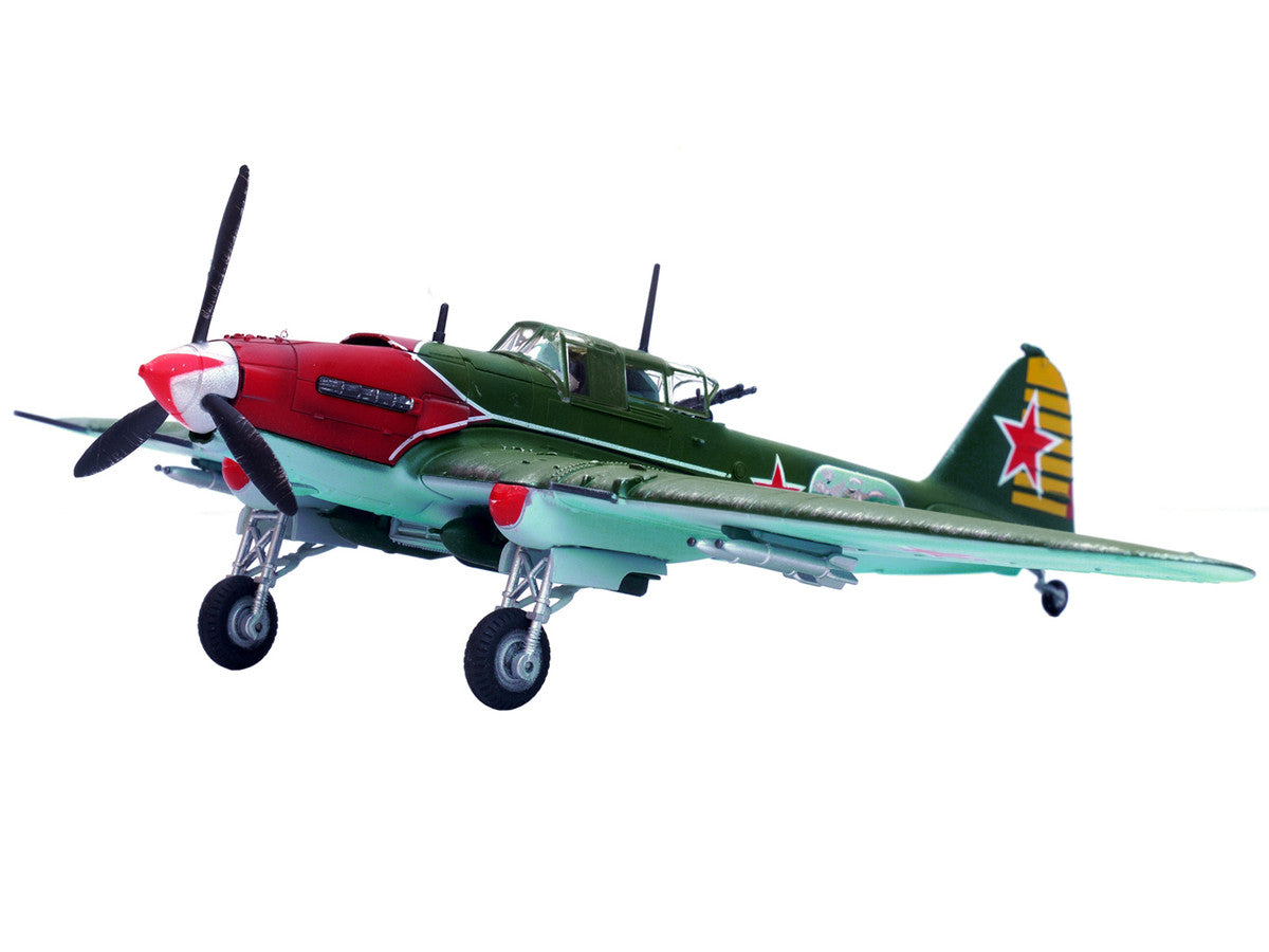 Ilyushin IL-2M3 Sturmovik Aircraft Green "Double Hero of the Soviet Union Nelson Stepanyan" Soviet Air Force 1/72 Diecast Model Airplane by Legion-2